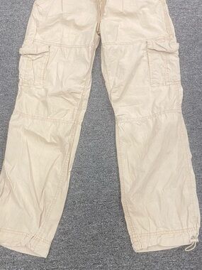 Garage Wide Leg lightweight Cargo Pants in Light Beige